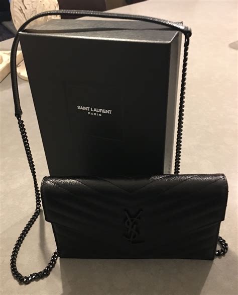 ysl wallet on chain outfit